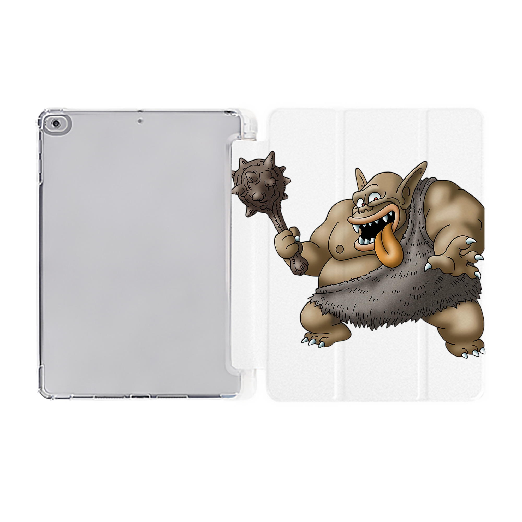 （画像用） ドラゴンクエスト Doragon Kuesuto Dragon Quest IPad ケース ペン収納付き 三つ折りスタンド PUレザー×シリコン 対応機種9.5/10.5/10.9インチ